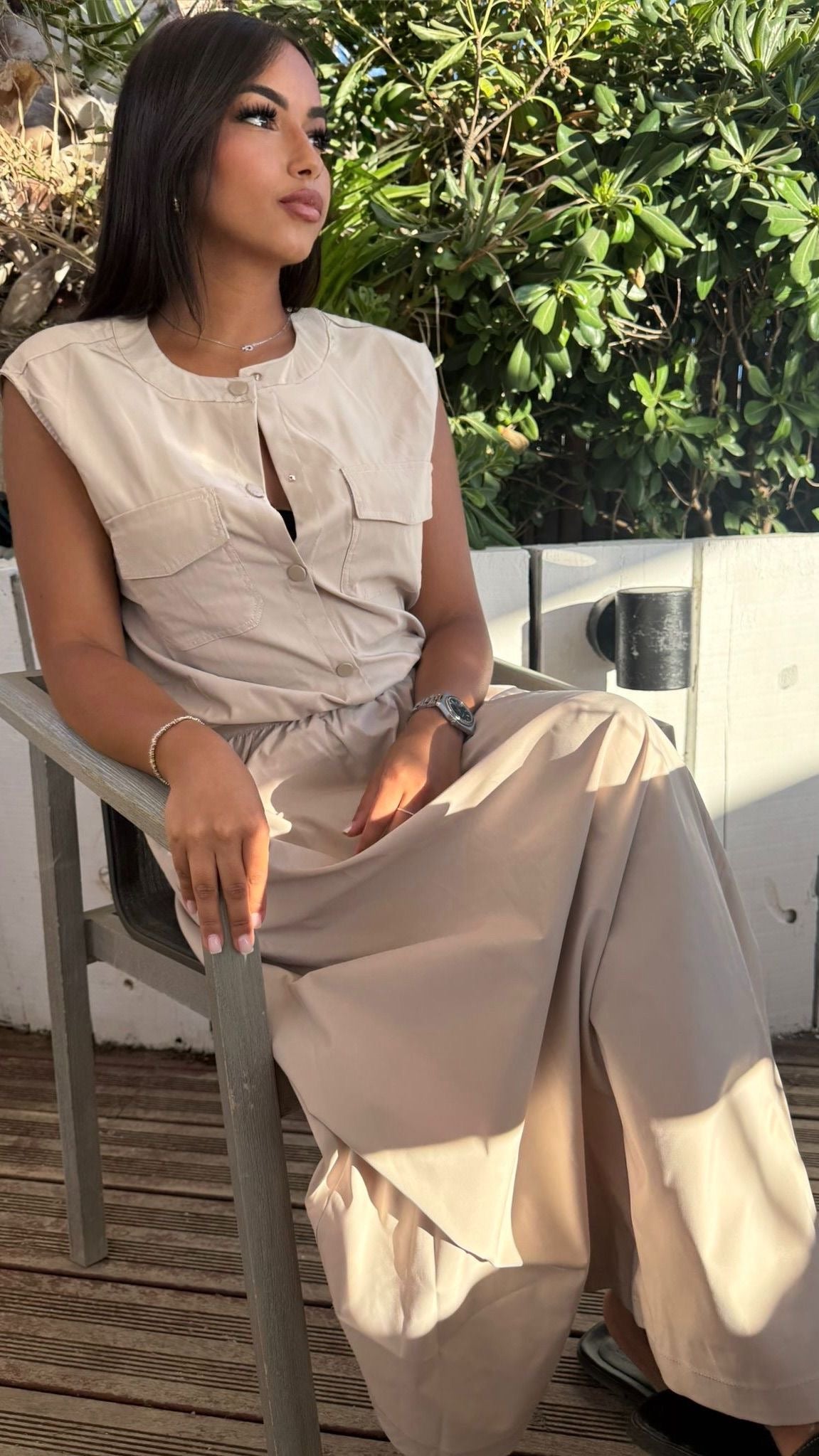 Ensemble beige