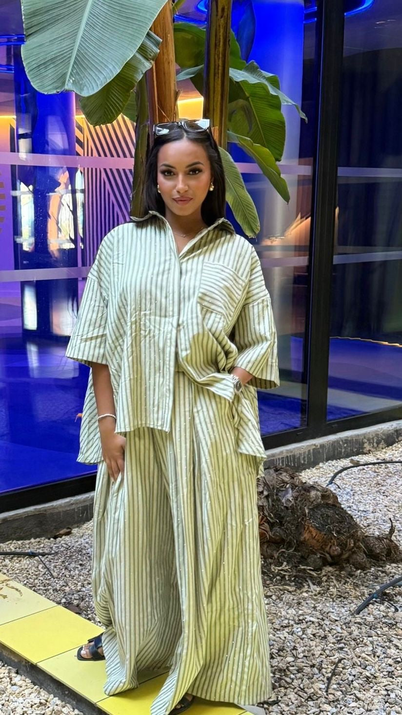 Ensemble ample chemise avec pantalon