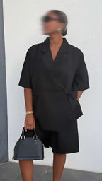 Blazer manche 3/4 noir