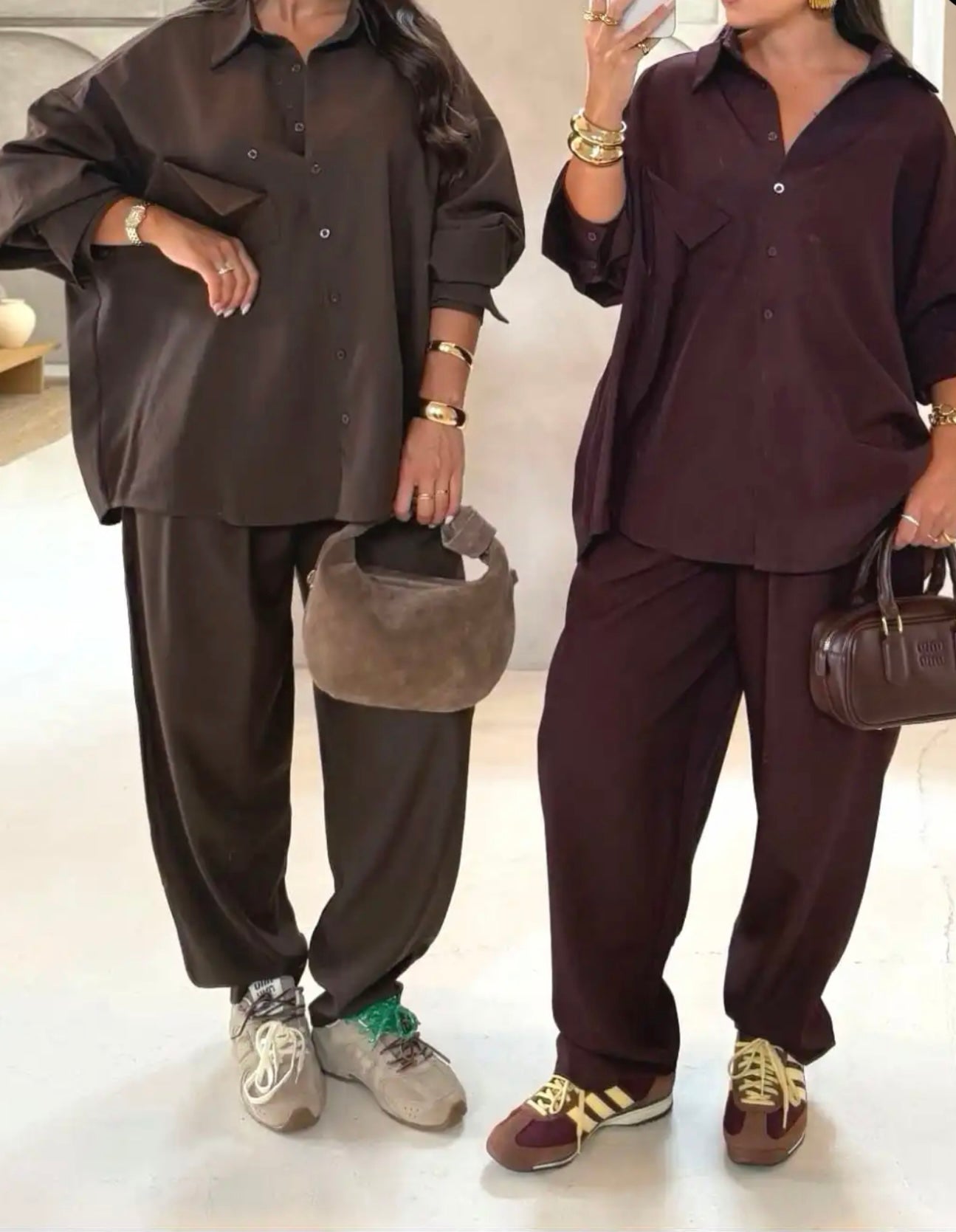 Chemise oversize & pantalon ballon