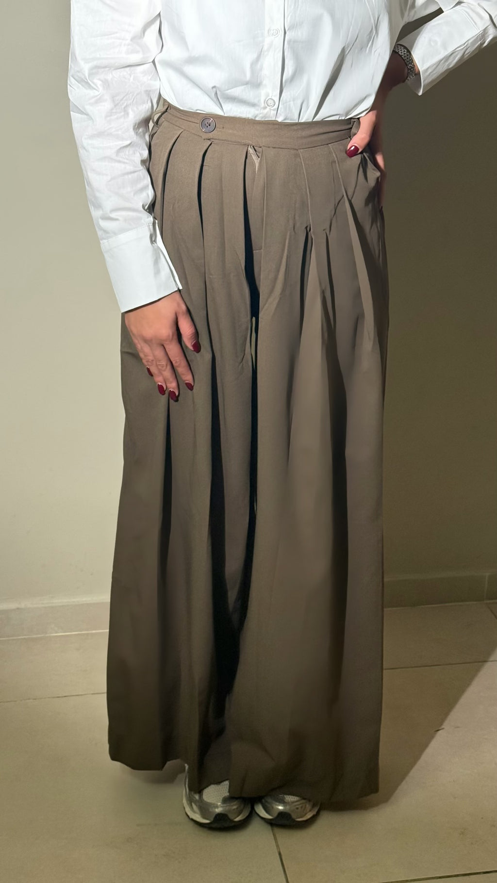 Patalon à pince évasé