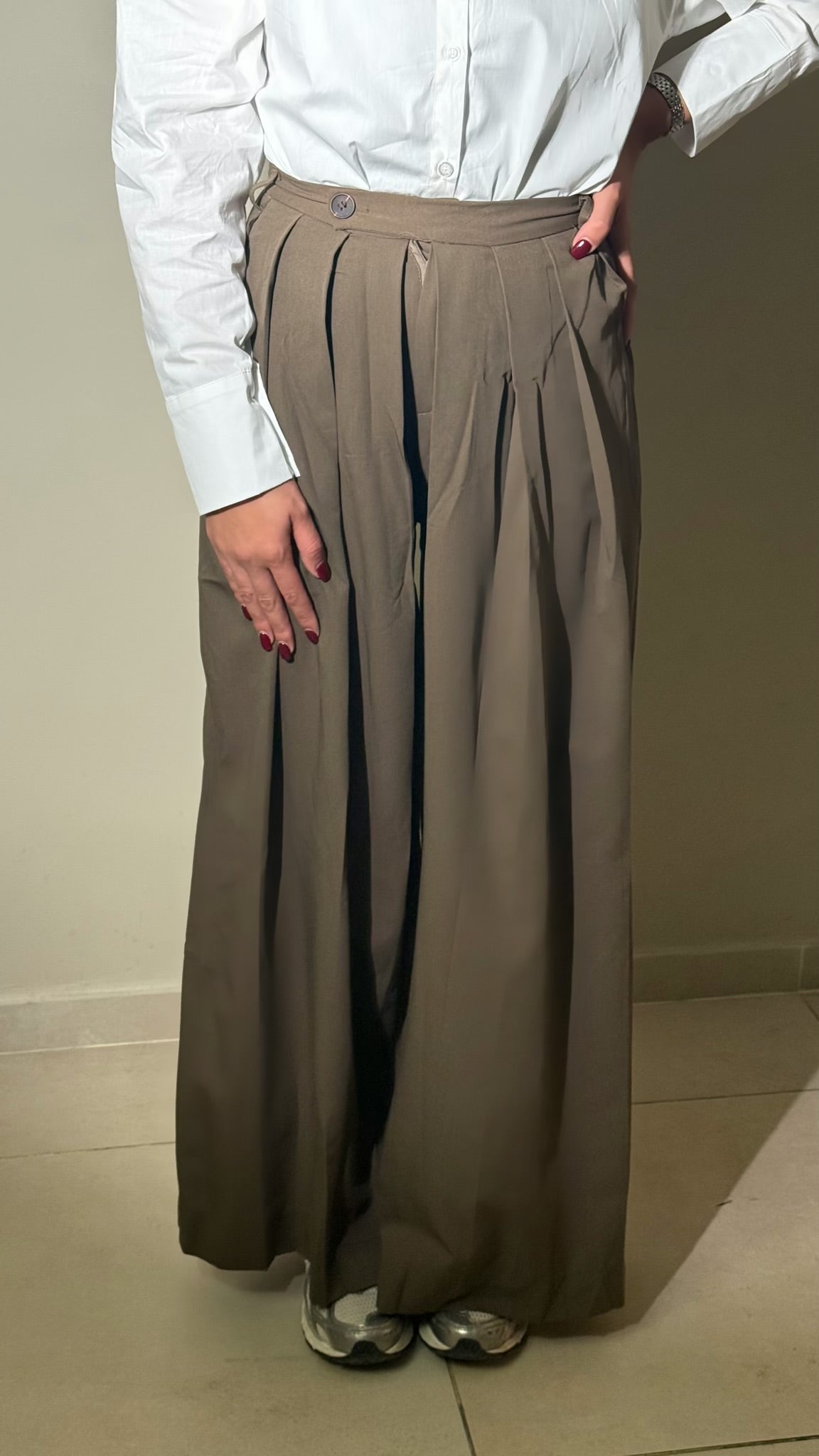 Patalon à pince évasé